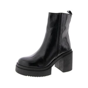 Sawyer Black Chunky Heel Ankle Boots